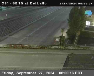 SB 15 at Del Lago bridge