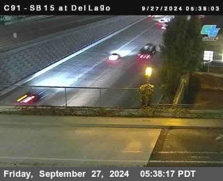 SB 15 at Del Lago bridge