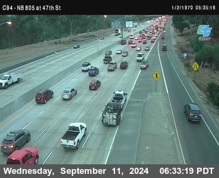 (C094) NB 805 : 47th Street (on ramp)