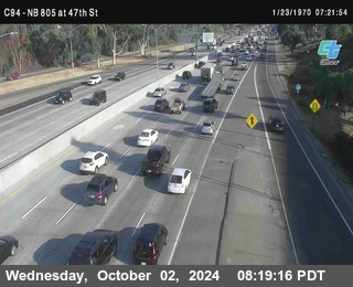 (C094) NB 805 : 47th Street (on ramp)