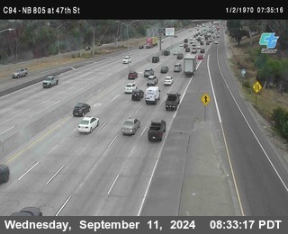 (C094) NB 805 : 47th Street (on ramp)