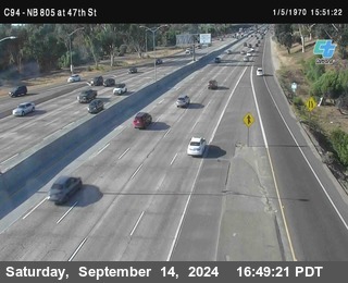 (C094) NB 805 : 47th Street (on ramp)