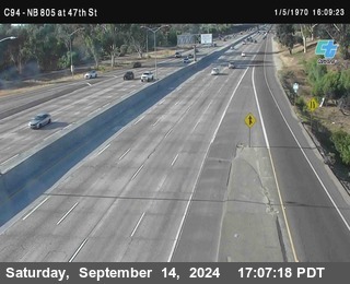 (C094) NB 805 : 47th Street (on ramp)