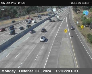 (C094) NB 805 : 47th Street (on ramp)