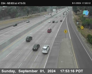 (C094) NB 805 : 47th Street (on ramp)