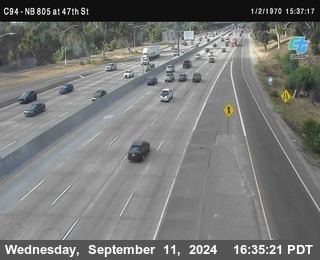 (C094) NB 805 : 47th Street (on ramp)