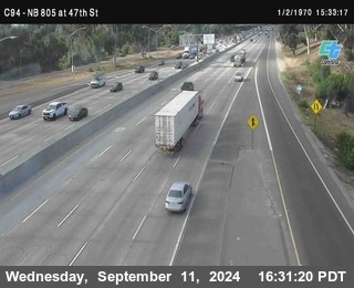 (C094) NB 805 : 47th Street (on ramp)