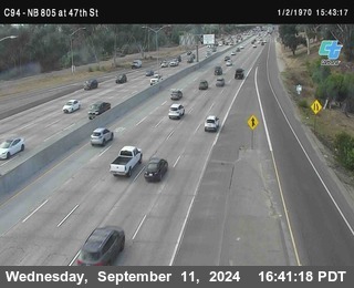 (C094) NB 805 : 47th Street (on ramp)