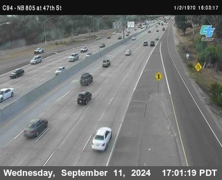 (C094) NB 805 : 47th Street (on ramp)