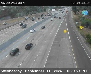 (C094) NB 805 : 47th Street (on ramp)