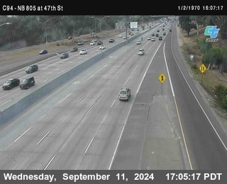 (C094) NB 805 : 47th Street (on ramp)