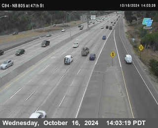 (C094) NB 805 : 47th Street (on ramp)