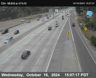 (C094) NB 805 : 47th Street (on ramp)