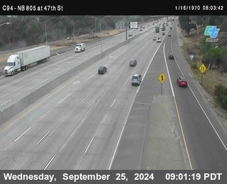 (C094) NB 805 : 47th Street (on ramp)