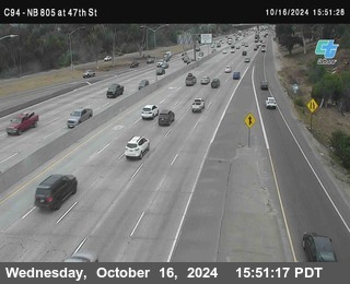 (C094) NB 805 : 47th Street (on ramp)