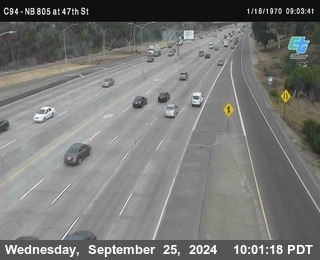 (C094) NB 805 : 47th Street (on ramp)