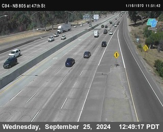 (C094) NB 805 : 47th Street (on ramp)