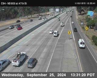 (C094) NB 805 : 47th Street (on ramp)