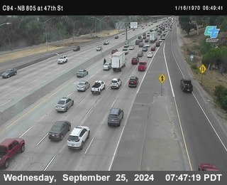 (C094) NB 805 : 47th Street (on ramp)