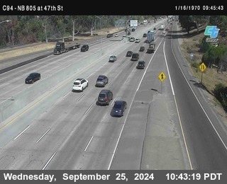 (C094) NB 805 : 47th Street (on ramp)