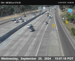 (C094) NB 805 : 47th Street (on ramp)