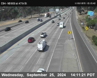 (C094) NB 805 : 47th Street (on ramp)