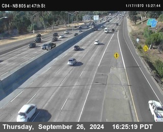 (C094) NB 805 : 47th Street (on ramp)