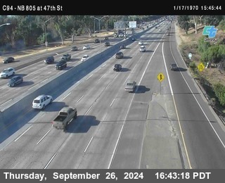 (C094) NB 805 : 47th Street (on ramp)