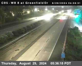 WB 8 at Greenfield Street