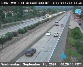 WB 8 at Greenfield Street