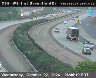 WB 8 at Greenfield Street