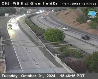 WB 8 at Greenfield Street