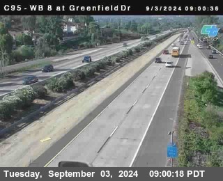 WB 8 at Greenfield Street