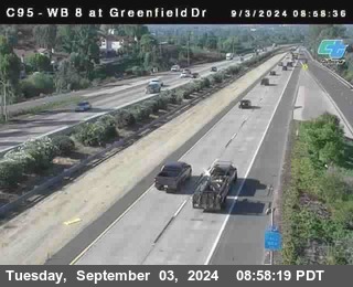 WB 8 at Greenfield Street