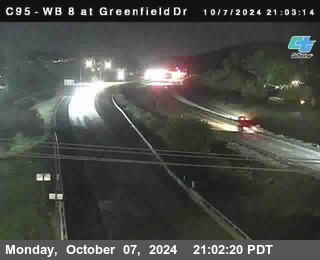 WB 8 at Greenfield Street