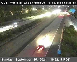 WB 8 at Greenfield Street