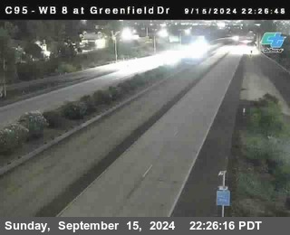 WB 8 at Greenfield Street