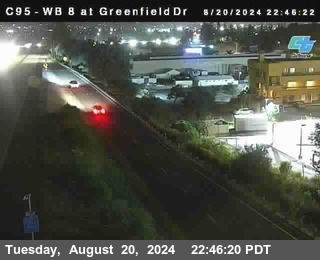 WB 8 at Greenfield Street