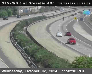 WB 8 at Greenfield Street