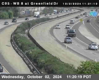 WB 8 at Greenfield Street