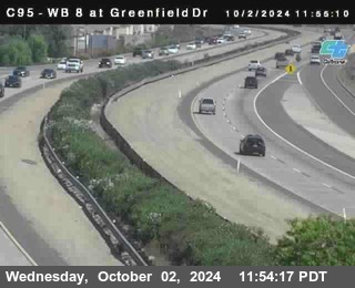 WB 8 at Greenfield Street