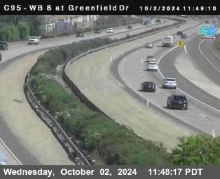 WB 8 at Greenfield Street