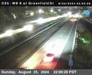 WB 8 at Greenfield Street