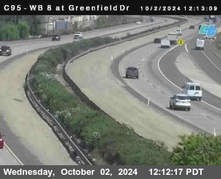 WB 8 at Greenfield Street