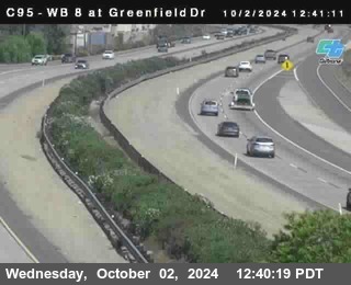 WB 8 at Greenfield Street