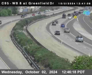 WB 8 at Greenfield Street