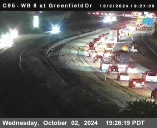 WB 8 at Greenfield Street