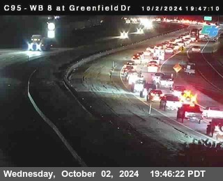 WB 8 at Greenfield Street