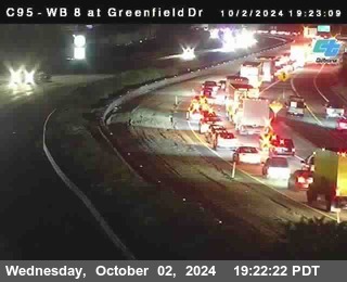 WB 8 at Greenfield Street