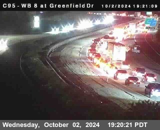 WB 8 at Greenfield Street